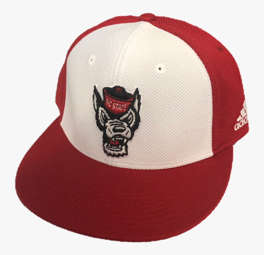 Nc State Wolfpack Adidas Red And White "on Field - Baseball Cap, HD Png Download, Free Download