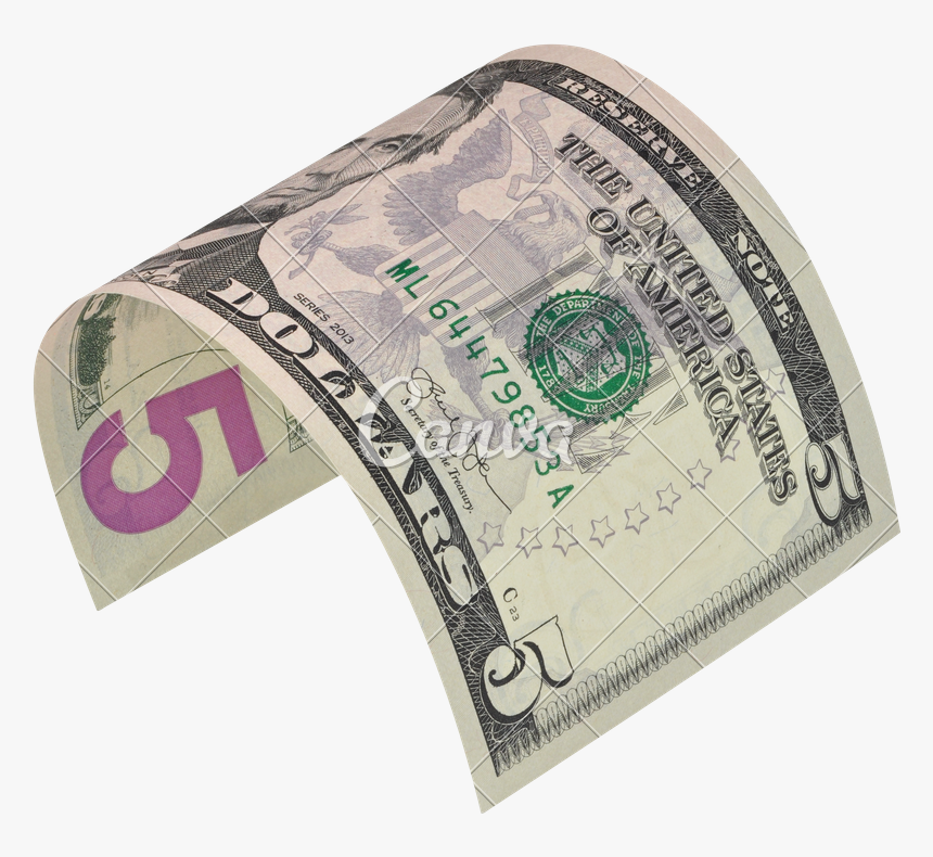 Transparent Hundred Dollar Bill Png - 5 Dollar Bill, Png Download, Free Download