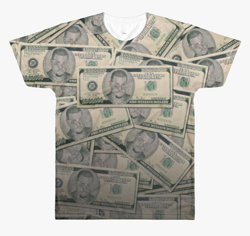 Image Of Yeezy Million Dollar Bill Shirt - Cash, HD Png Download, Free Download