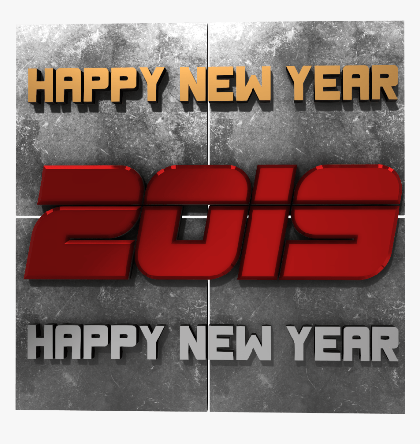 Happy New Year Free Png 3d - Graphic Design, Transparent Png, Free Download