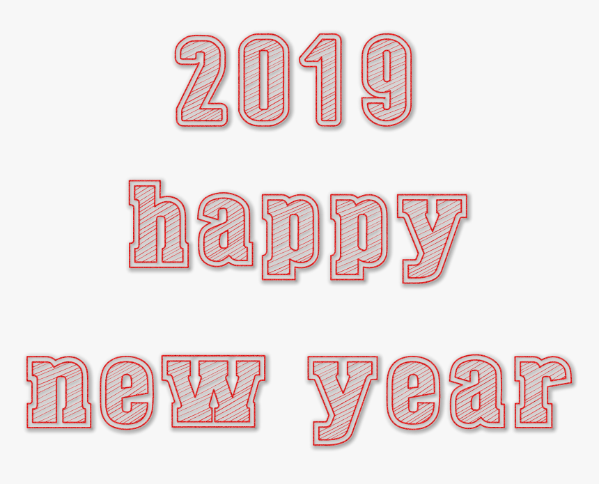 Happy New Year 2019 Transparent - Graphics, HD Png Download, Free Download
