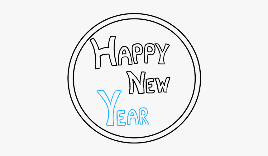 How To Draw Happy New Year - Narcotics Anonymous, HD Png Download, Free Download