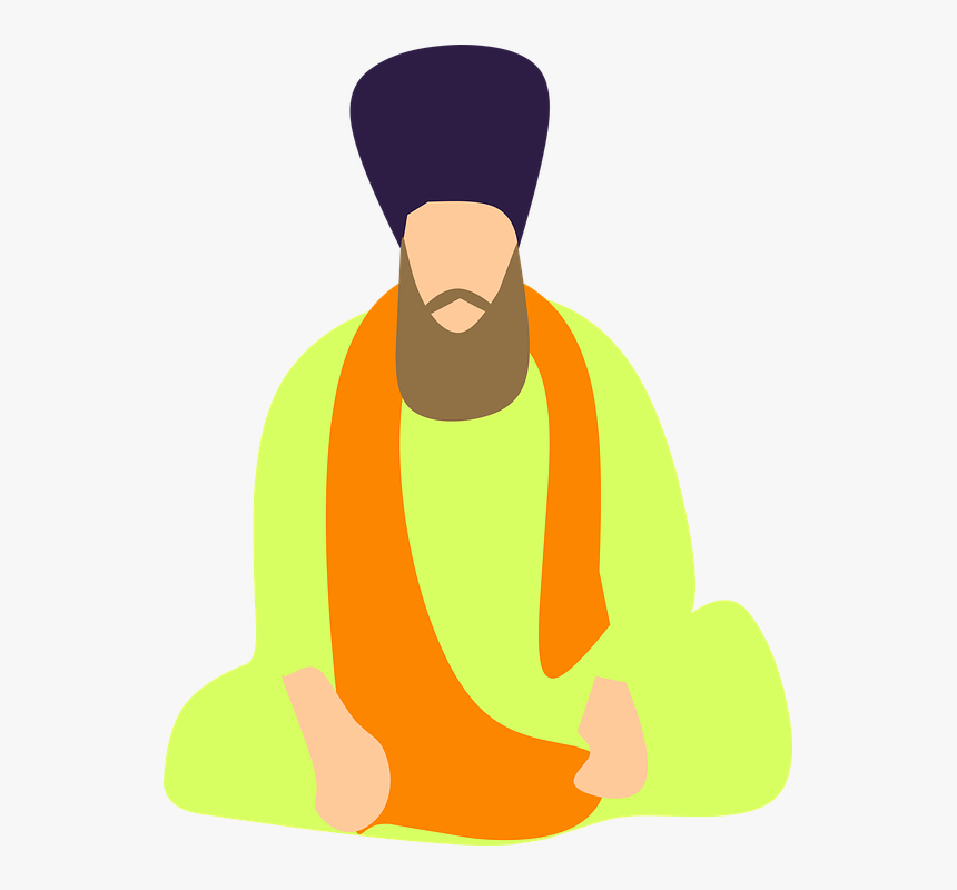 Indian, Sikh, Turban, Old, Sitting - Sikh Png, Transparent Png, Free Download