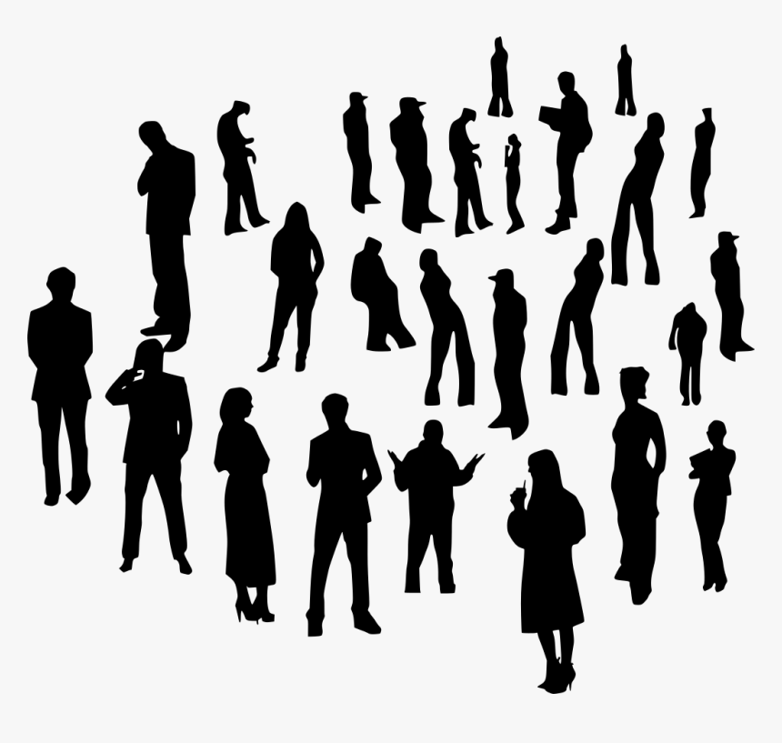 Transparent Crowd Of People Png - American Depression People Silhouettes, Png Download, Free Download