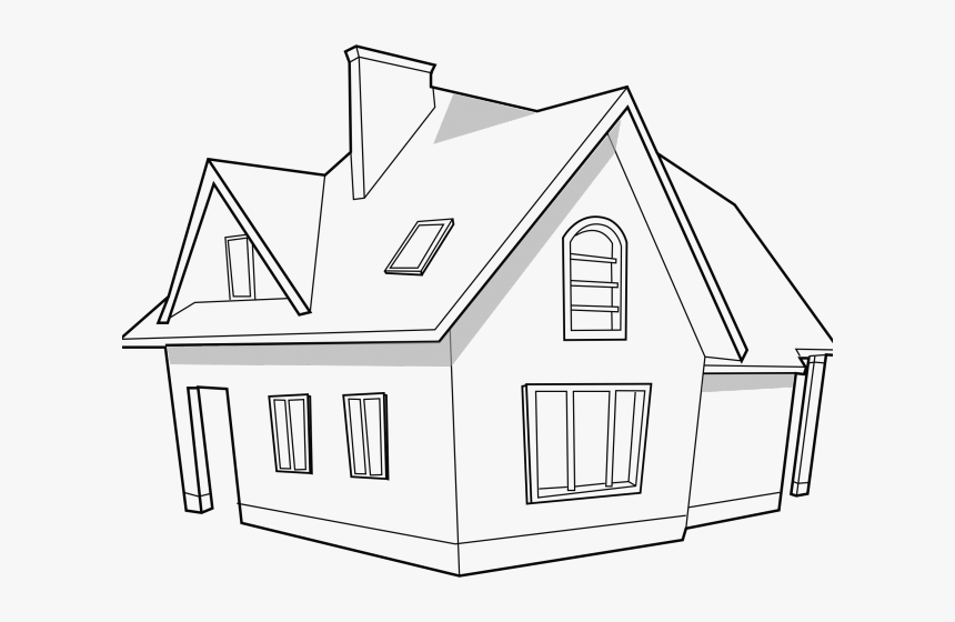 Transparent White House Clipart - Home Png Black And White, Png Download, Free Download
