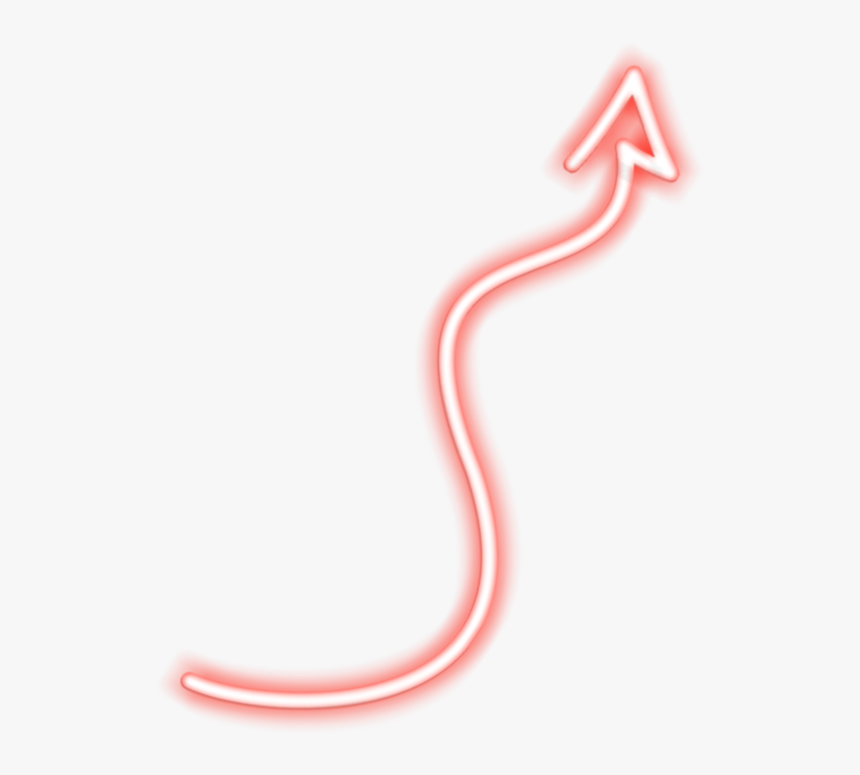 #devil #deviltail #tail #neon #red #triangle #line - Parallel, HD Png Download, Free Download