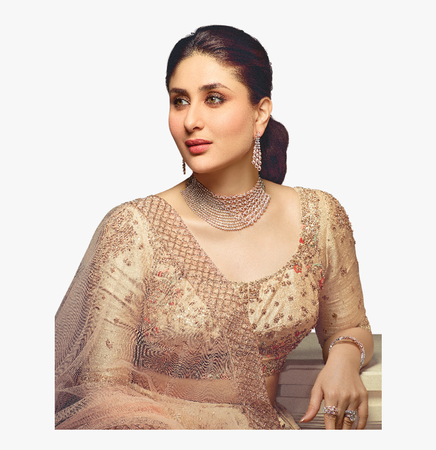 Kareena Kapoor Wearing Malabar Gold Diamond Necklace HD Png