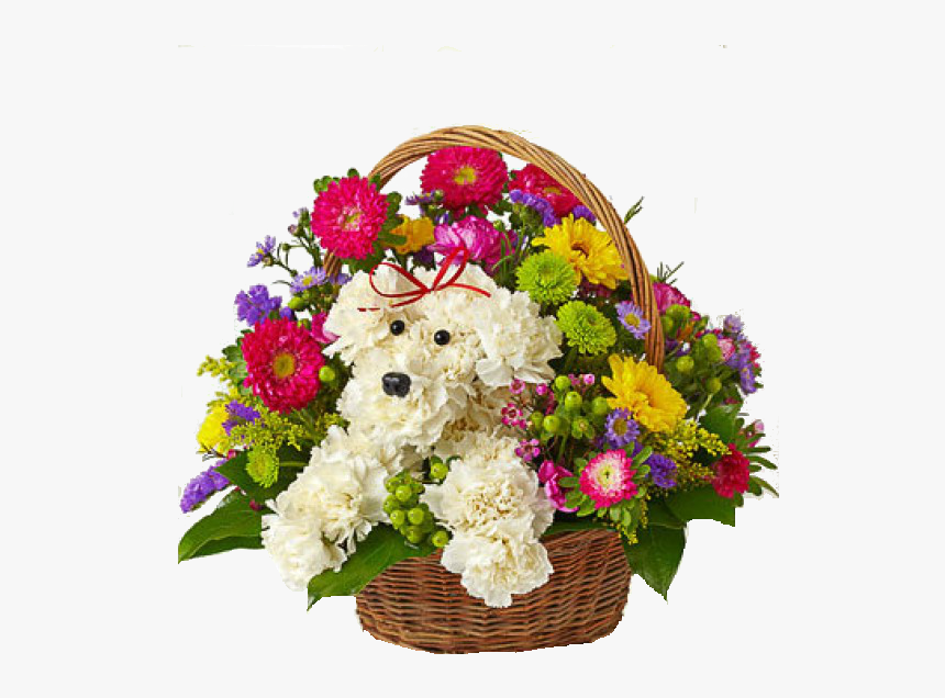 Flower,bouquet,cut Flowers,floristry,flower Design,basket,artificial - Dog Bouquet, HD Png Download, Free Download