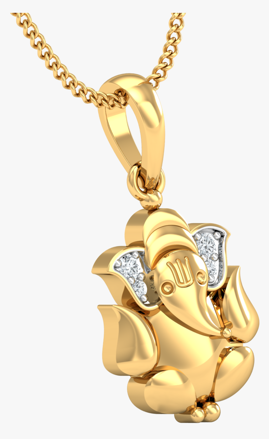 Ganesha Pendant - Gold Ganesh Pendant Designs, HD Png Download, Free Download