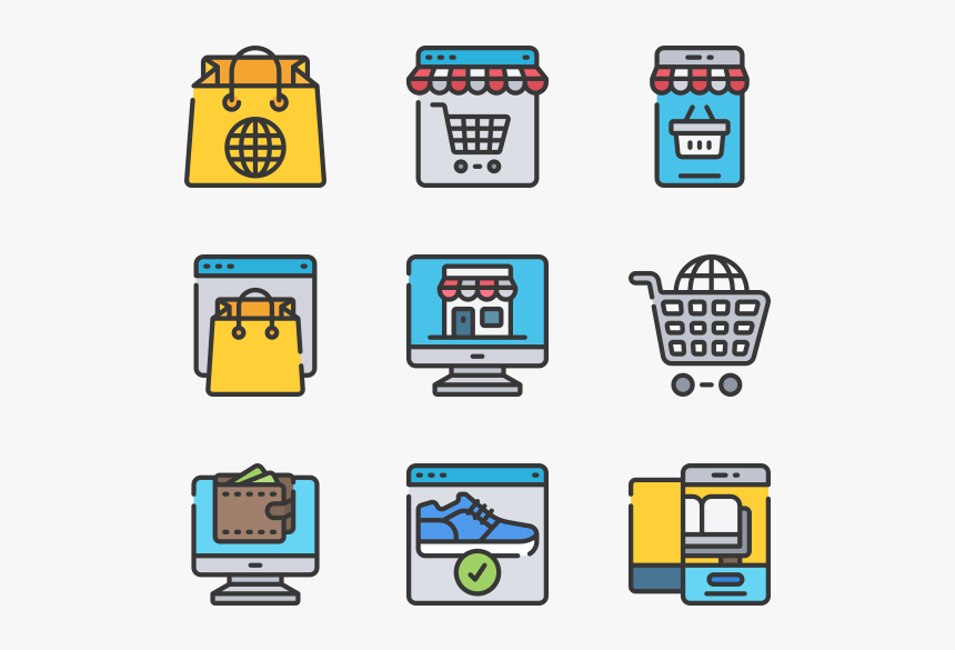 Iconos Tienda On Line, HD Png Download, Free Download