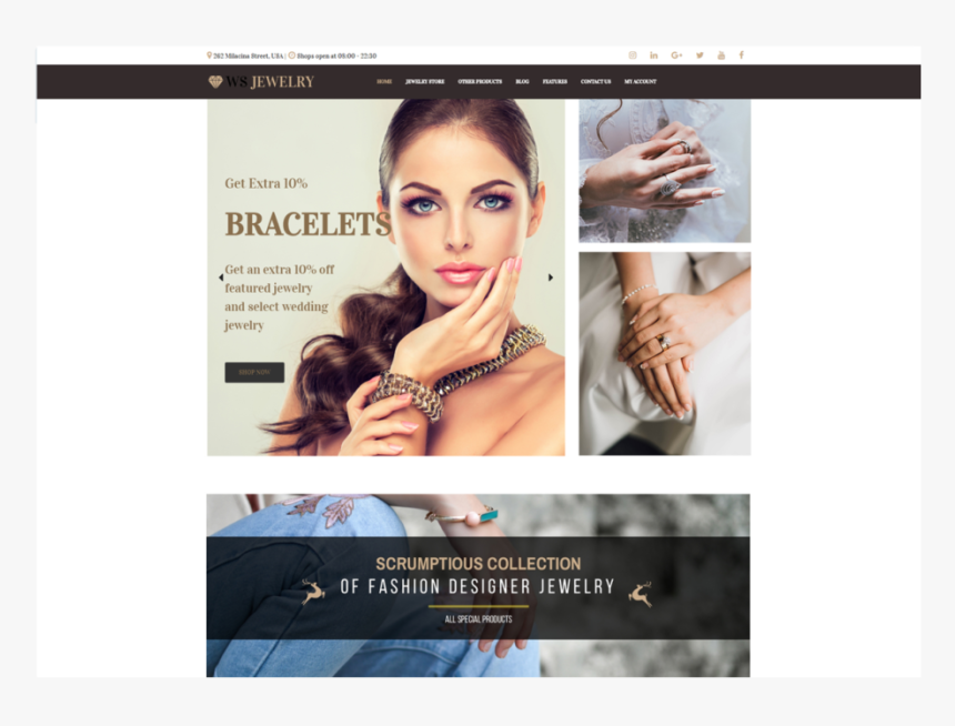 Clip Art Jewellery Website Templates - Online Advertising, HD Png Download, Free Download