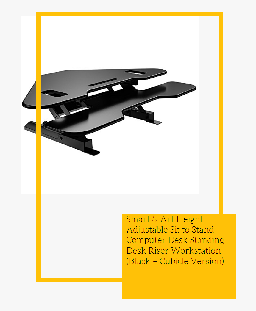 Smart & Art Height Adjustable Sit To Stand Computer - Windscreen Wiper, HD Png Download, Free Download