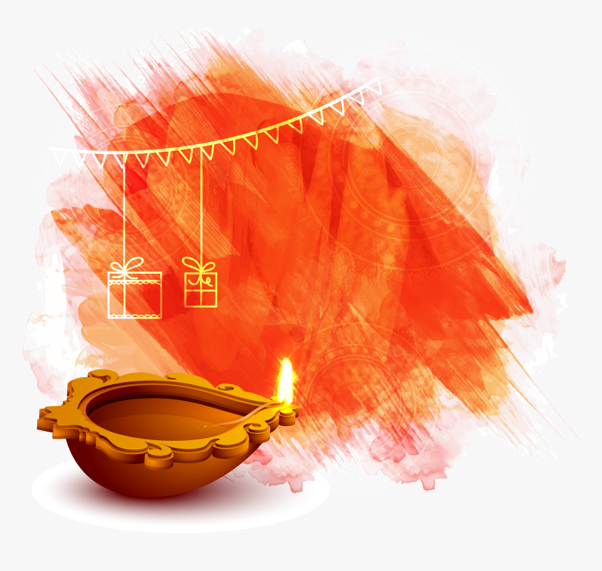 Orange Color Png - Transparent Diwali Diya Png, Png Download, Free Download