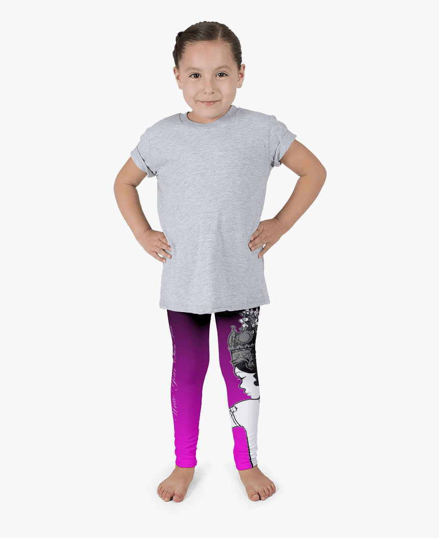 Black Leggings And T Shirt Kids, HD Png Download, Free Download