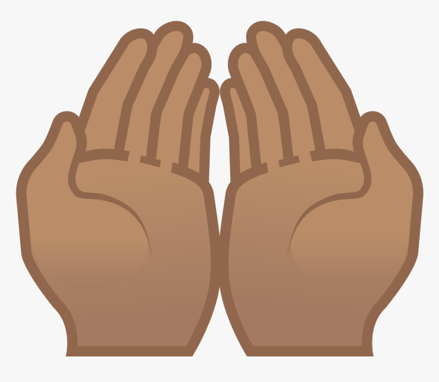 Palms Up Together Medium Skin Tone Icon - Cupped Hands Emoji, HD Png Download, Free Download
