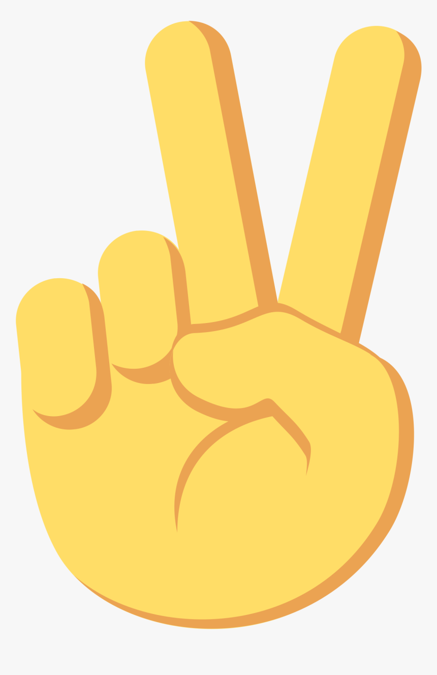 Clip Art Sign Png For - Two Fingers Emoji Png, Transparent Png, Free Download