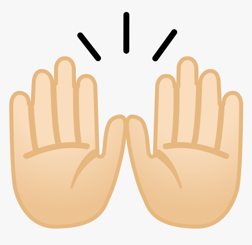 Raising Hands Emoji Png, Transparent Png, Free Download