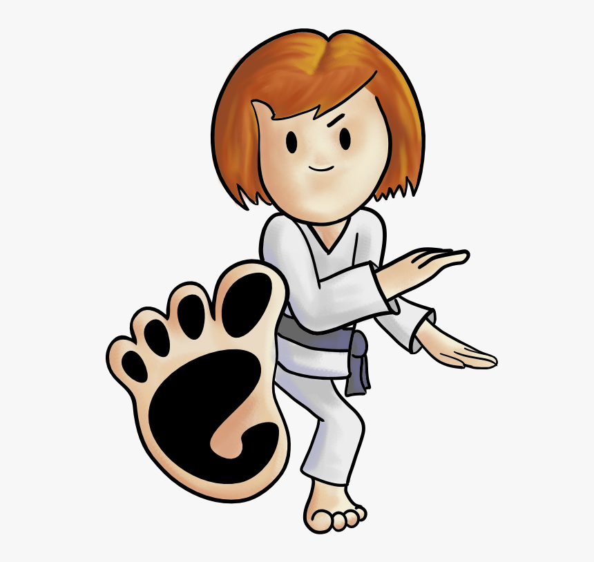 Girl In Karate Comic, HD Png Download, Free Download