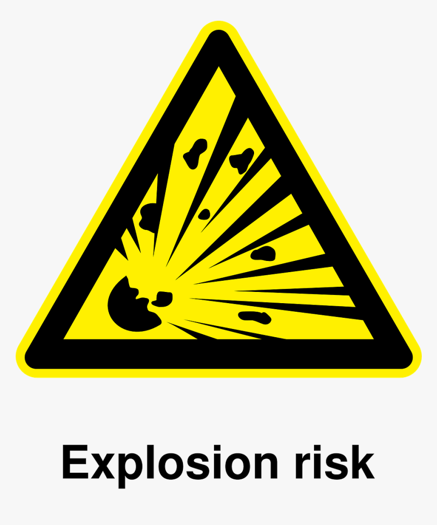 Explosions, Pictogram, Caution, Danger, Warning, Hazard - Explosion Sign, HD Png Download, Free Download