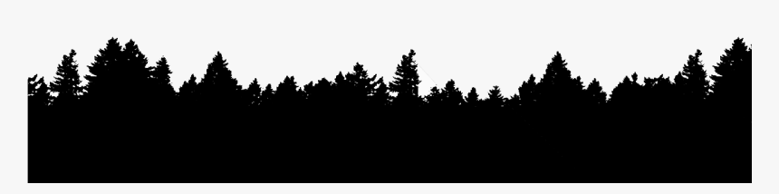 Transparent Forest Trees Clipart Black And White - Forest Silhouette Png, Png Download, Free Download