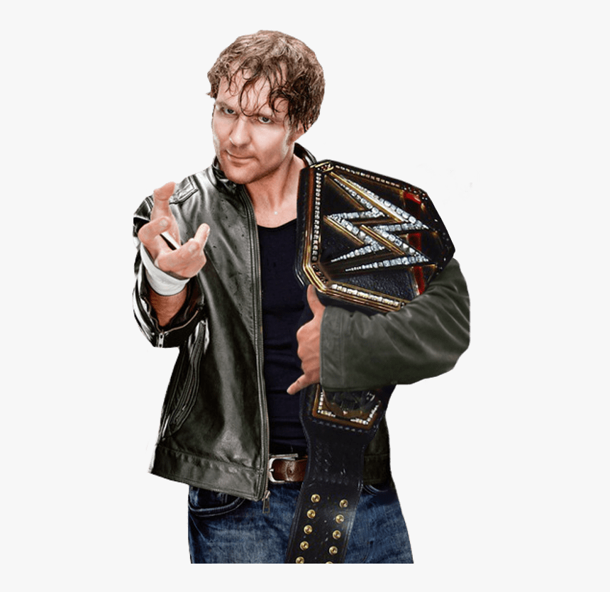 Dean Ambrose Leather With Belt - Dean Ambrose Wwe World Heavyweight Champion 2015, HD Png Download, Free Download