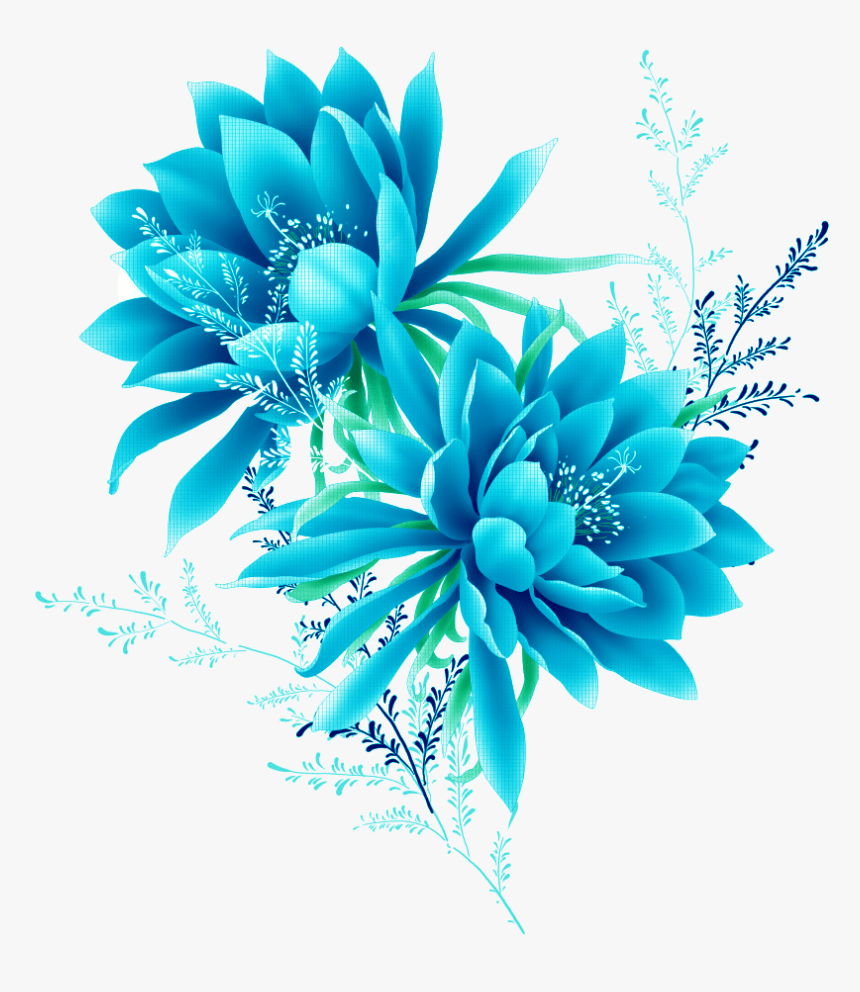 Flower Png - Blue Flower Png, Transparent Png, Free Download