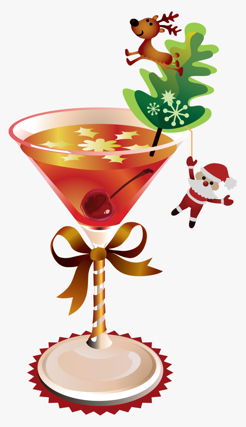 44594 - Christmas Drinks Clipart, HD Png Download, Free Download