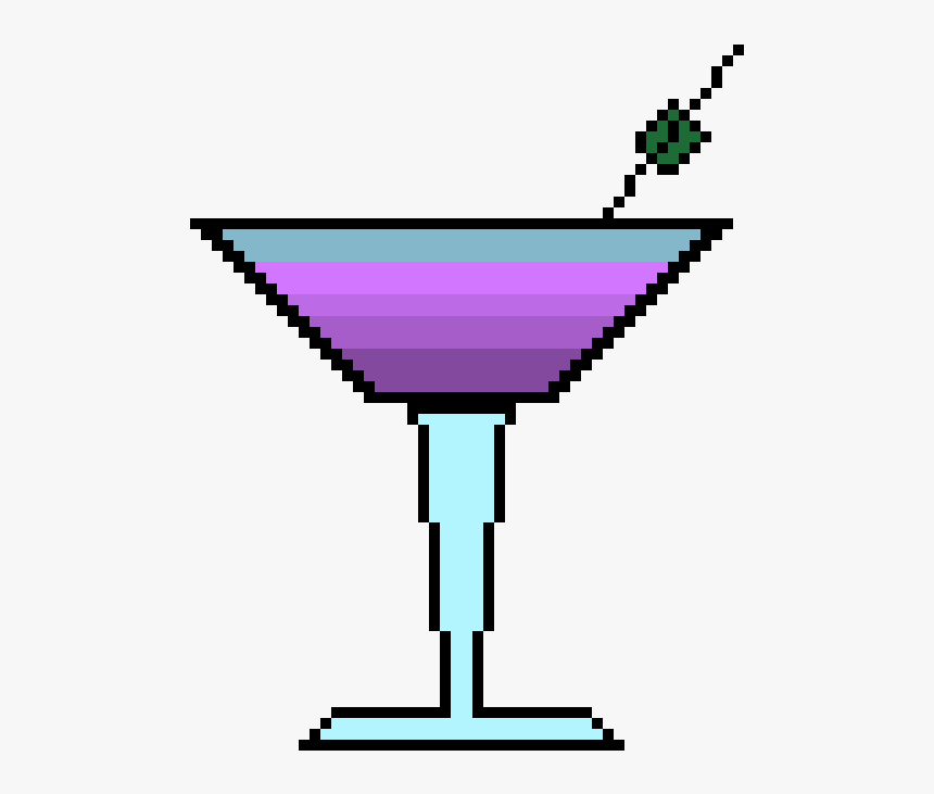 Pixel Art Martini, HD Png Download, Free Download