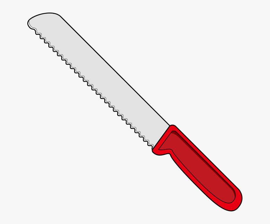 Knife Clipart Bread Knife - Bread Knife Clipart, HD Png Download, Free Download