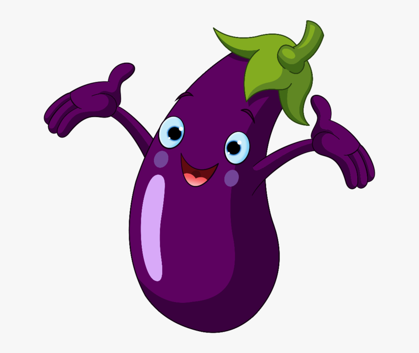 Eggplant Cartoon Clipart , Png Download - Eggplant Cartoon, Transparent Png, Free Download