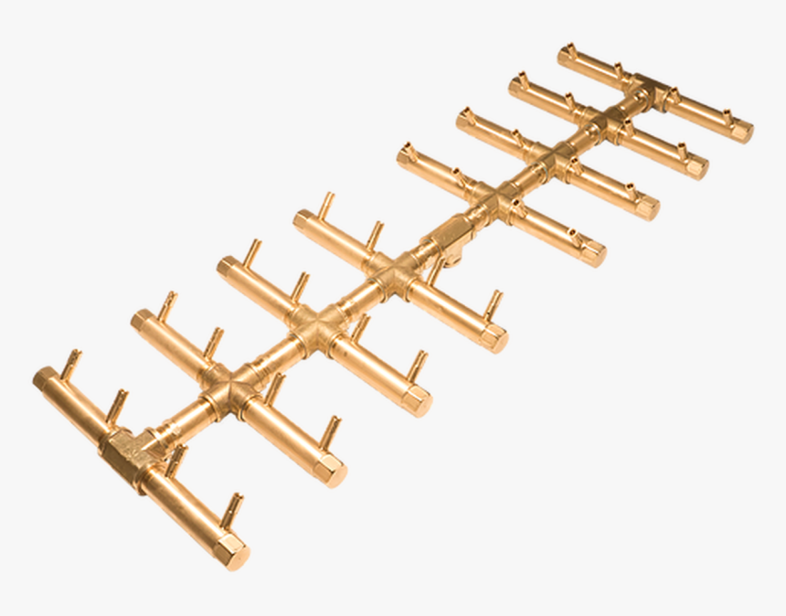 Crossfire Cfbdt320 Double Tree-style Brass Burner - Brass, HD Png Download, Free Download