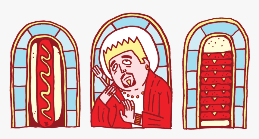 Graemezirk Editorialillustration Sadmagazine Guyfieri, HD Png Download, Free Download