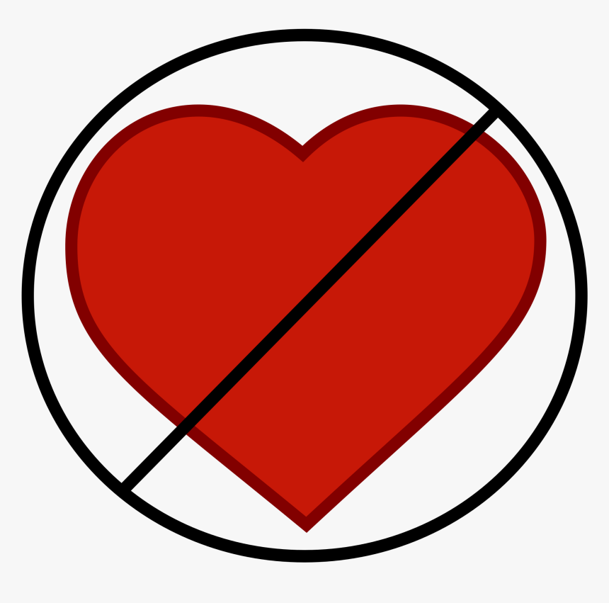 File No Svg Wikimedia - Heart Crossed Out Png, Transparent Png, Free Download