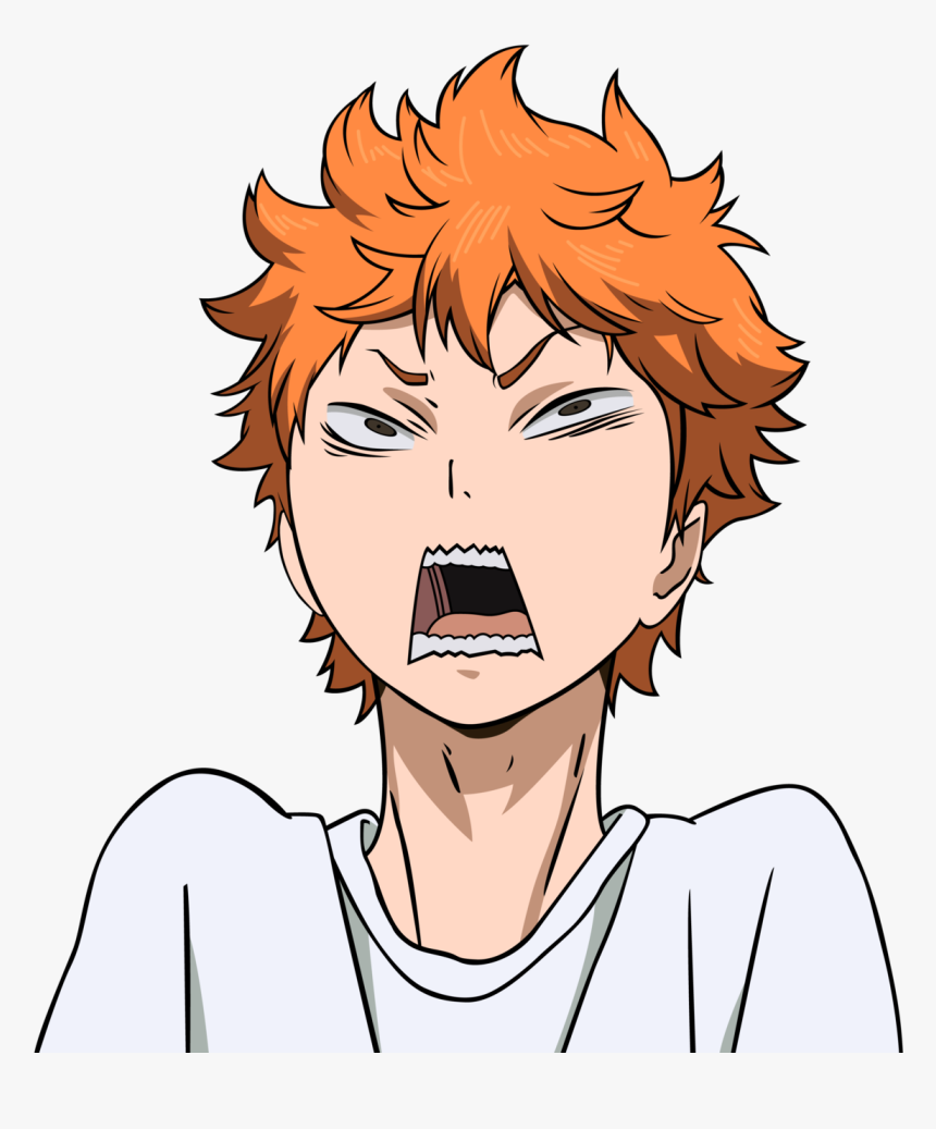 Hinata Shouyou Funny Face - Hinata Shouyou Png, Transparent Png, Free Download