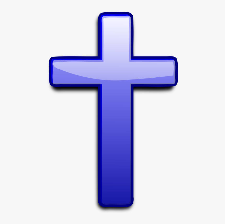 Transparent Cross Out Png - Cross Clip Art Blue, Png Download, Free Download