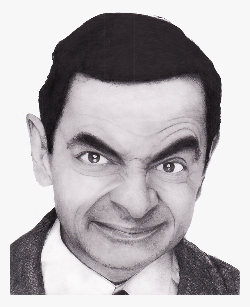 Transparent Funny Png - Mr Bean Black And White, Png Download, Free Download