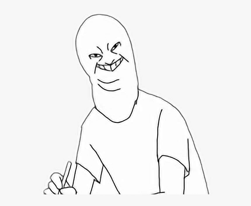 #funny #face #funnyface #lol - Cursed Image To Draw, HD Png Download, Free Download
