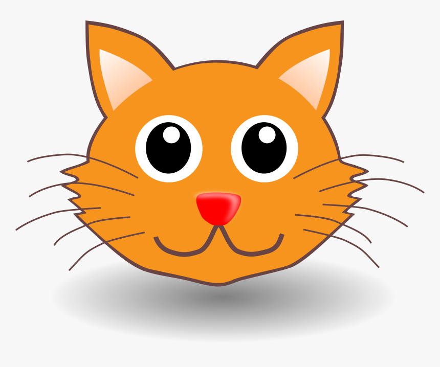 Funny Kitty Face Clip Arts - Cat Face Clipart, HD Png Download, Free Download