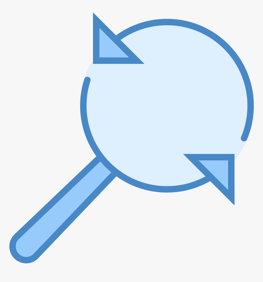 There Are Two Curved Lines With Arrows At One End And - Circle, HD Png Download, Free Download