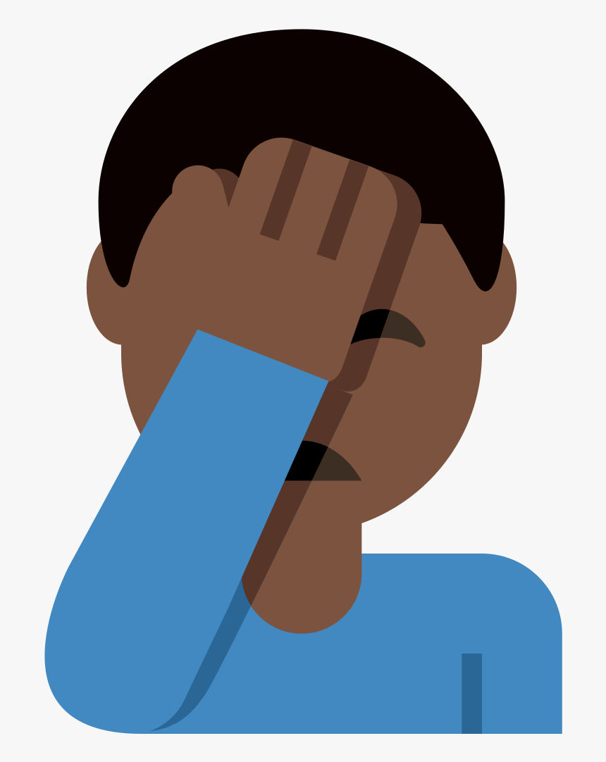 Male Facepalm Ecosia Filetwemoji - Emoji Facepalm Png, Transparent Png, Free Download