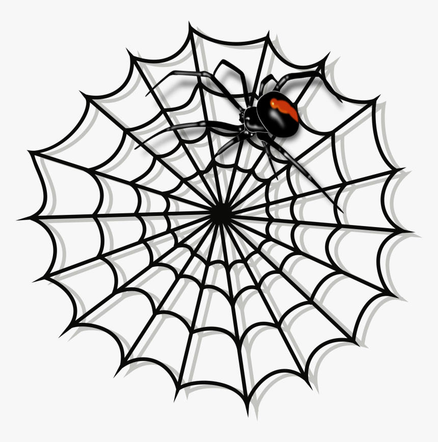 Spider Web Clipart Black And White - Transparent Background Spiderman Web, HD Png Download, Free Download