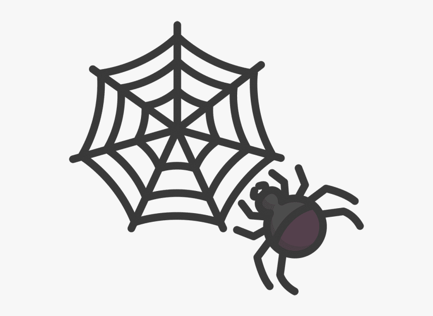 Spider Web Vector Icon - Halloween Spider Web Coloring Pages, HD Png Download, Free Download