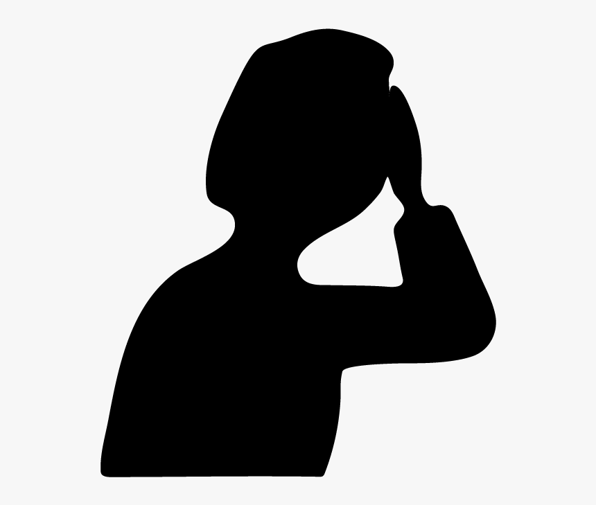 Side Facepalm - Silhouette, HD Png Download, Free Download