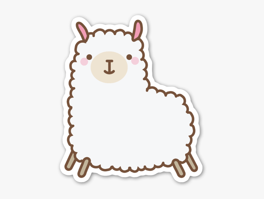 Cute Llama Sticker - Go The Behinder I Get, HD Png Download, Free Download