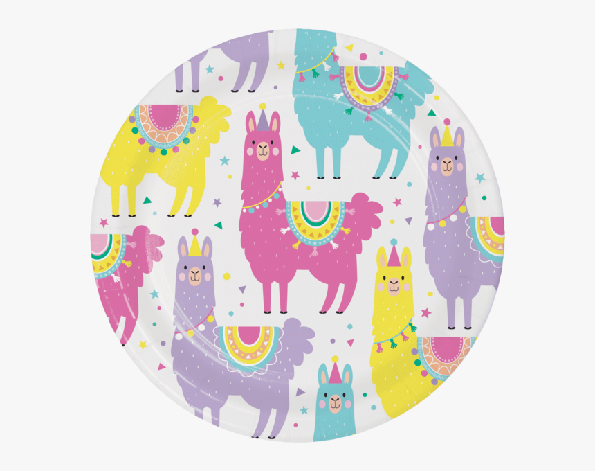 No Drama Llama Party Dessert Plates - Imagenes De Llama No Drama, HD Png Download, Free Download