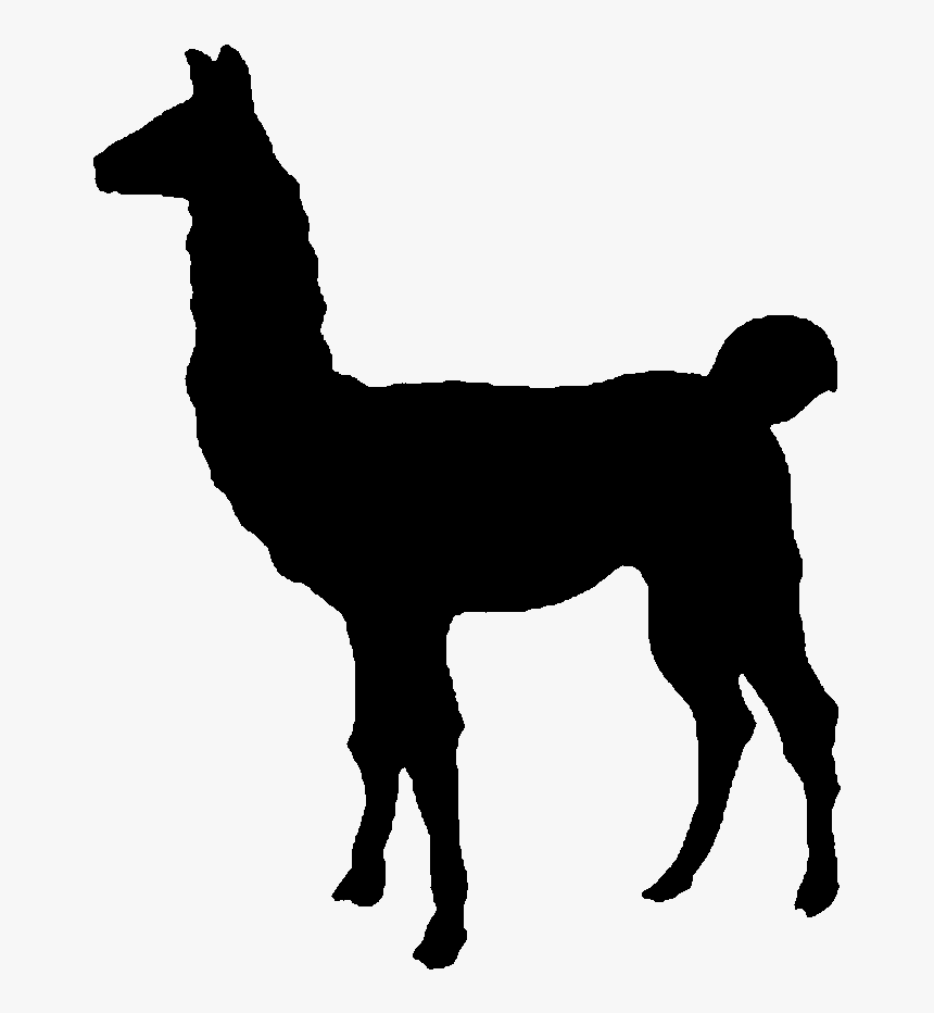 Llama Emblem Bo - Silhouette Llama Clipart, HD Png Download, Free Download