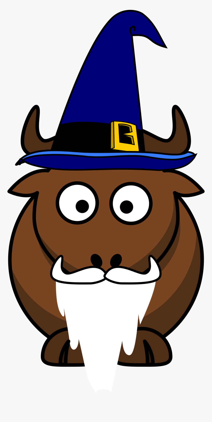 Cartoon Gnu Wizard Clip Arts - Gnu Clipart, HD Png Download, Free Download