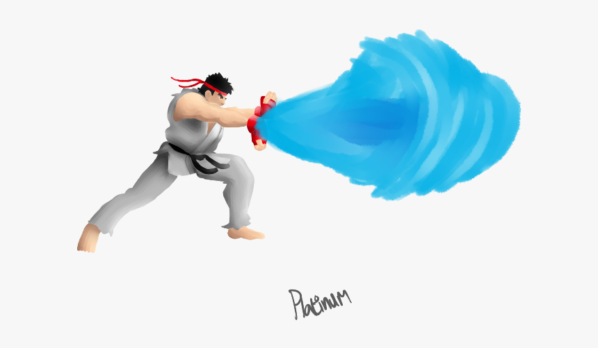 Clip Art Ryu For Free - Street Fighter Hadouken Png, Transparent Png, Free Download