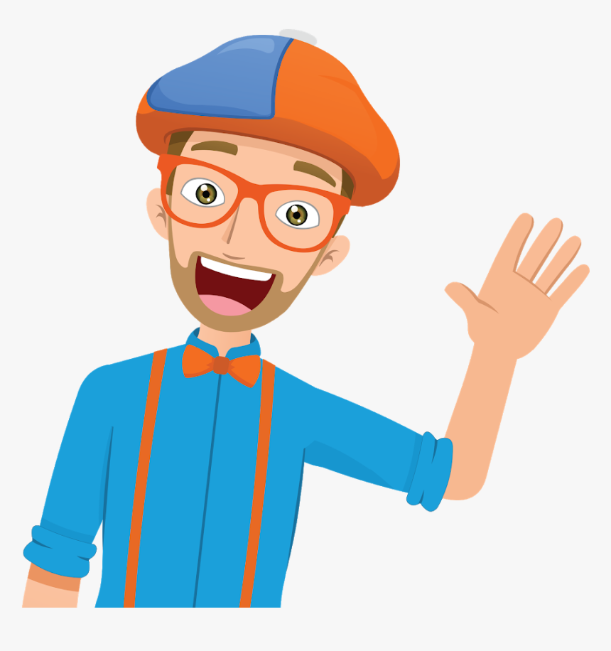Blippi Youtube Wizard Hat Clip Art Red Hat Clip Art - Blippi Cartoon, HD Png Download, Free Download