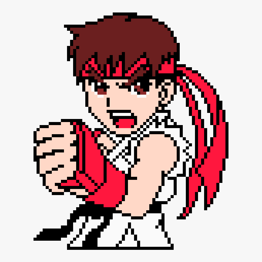 Pixel Art Street Fighter, HD Png Download, Free Download